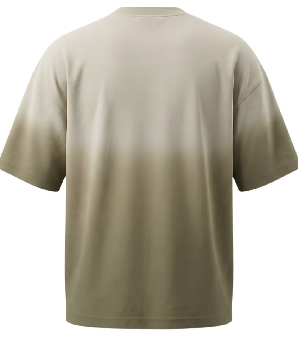 Deep Dye Oversized T-Shirt - Oatmeal Beige — Angle 2