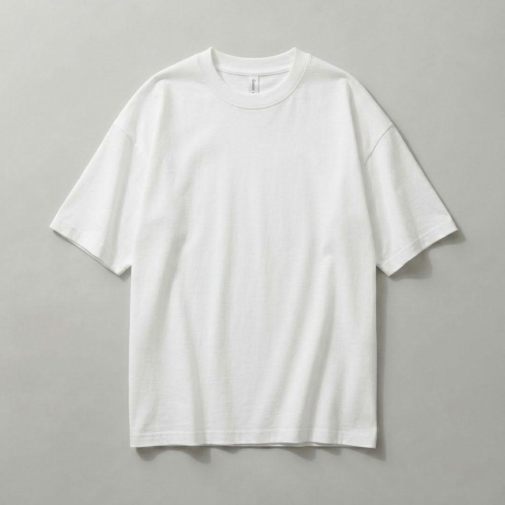 Snow White Premium Solid Oversized T-Shirt