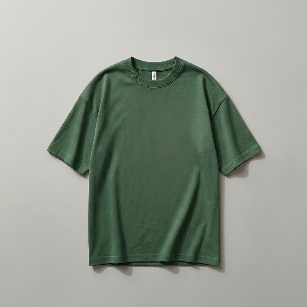 Forest Green Premium Solid Oversized T-Shirt